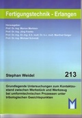 Cover: Grundlegende Untersuchungen zum Kontaktzustand zwischen Werkst&uuml;ck und Werkzeug bei umformtechnischen Prozessen unter tribologischen Gesichtspunkten - Meisenbach
