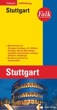 Abbildung von: Falk Stadtplan Falkfaltung Stuttgart 1:22.500 - Falk ein Imprint von MAIRDUMONT