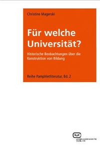 Abbildung von: Für welche Universität? - Vergangenheitsverlag