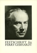 Cover: Festschrift f&uuml;r Ferry Gebhardt - Merlin Verlag