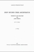 Cover: Vitruv: Zehn B&uuml;cher &uuml;ber Architektur - Koerner, Valentin