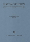 Cover: Haydn-Studien. - Haydn-Bibliographie 2002-2011 - Henle, G&uuml;nter