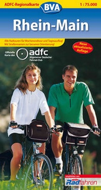 Abbildung von: ADFC-Regionalkarte Rhein-Main mit Tagestouren-Vorschlägen, 1:75.000 - BVA BikeMedia