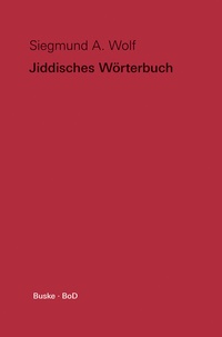 Abbildung von: Jiddisches Wörterbuch - Buske, H