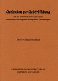 Cover: Gedanken zur Geh&ouml;rbildung - Friedrich Hofmeister Musikverlag