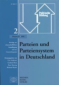 Cover: Parteien und Parteiensystem in Deutschland - Wochenschau Verlag