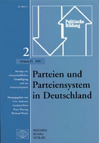 Enlarge image Cover: Parteien und Parteiensystem in Deutschland - Wochenschau Verlag