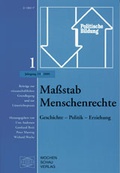 Cover: Massstab Menschenrechte: Geschichte - Politik - Erziehung - Wochenschau Verlag