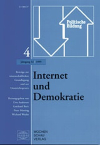 Enlarge image Cover: Internet und Demokratie - Wochenschau Verlag