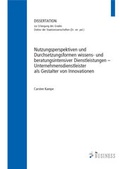 Cover: Nutzungsperspektiven und Durchsetzungsformen wissens- und beratungsintensiver Dienstleistungen - Westarp BookOnDemand