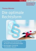 Cover: Die optimale Rechtsform - REDLINE
