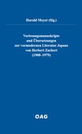 Cover: Vorlesungsmanuskripte und &Uuml;bersetzungen zur vormodernen Literatur Japans von Herbert Zachert (1908-1979) - Iudicium