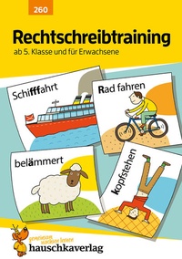 Abbildung von: Rechtschreibtraining ab 5. Klasse und für Erwachsene, A5-Heft - Hauschka Verlag