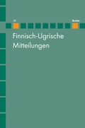 Cover: Finnisch-Ugrische Mitteilungen Band 35 - Buske, H