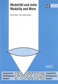 Cover: Modalit&auml;t und mehr /Modality and More - WVT Wissenschaftlicher Verlag Trier