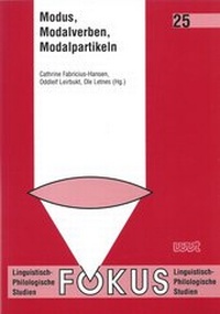 Enlarge image Cover: Modus, Modalverben, Modalpartikeln - WVT Wissenschaftlicher Verlag Trier