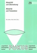 Cover: Modalit&auml;t und &Uuml;bersetzung /Modality and Translation - WVT Wissenschaftlicher Verlag Trier