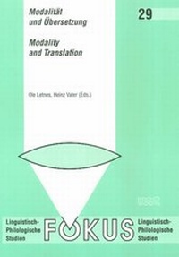 Enlarge image Cover: Modalität und Übersetzung /Modality and Translation - WVT Wissenschaftlicher Verlag Trier