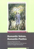 Cover: Romantic Voices, Romantic Poetics - WVT Wissenschaftlicher Verlag Trier