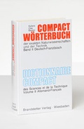 Cover: Dictionnaire Compact des Sciences et de la Technique /Compact W&ouml;rterbuch... - Brandstetter, O