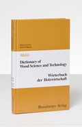 Bild: Dictionary of Wood Science and Technology /W&ouml;rterbuch der Holzwirtschaft - Brandstetter, O