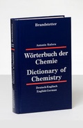 Cover: W&ouml;rterbuch der Chemie /Dictionary of Chemistry - Brandstetter, O