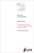 Cover: Anmerkungen zur Rolle von Kommunalverwaltungen im &raquo;Dritten Reich&laquo; - Universit&auml;tsverlag Konstanz