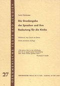 Cover: Die Gnadengabe der Sprachen und ihre Bedeutung f&uuml;r die Kirche - Oekumenischer Vlg