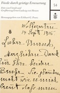 Cover: Friede durch geistige Erneuerung - Justus-von-Liebig-Verlag