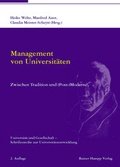 Cover: Management von Universit&auml;ten - Edition Rainer Hampp