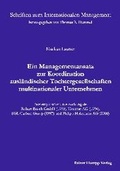 Cover: Ein Managementansatz zur Koordination ausl&auml;ndischer Tochtergesellschaften multinationaler Unternehmen - Edition Rainer Hampp