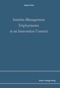 Cover: Interim-Management Deployments in an Innovation Context - Edition Rainer Hampp
