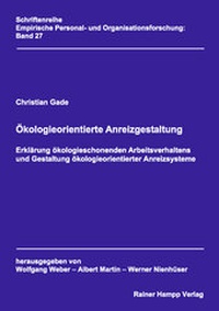 Abbildung von: Ökologieorientierte Anreizgestaltung - Edition Rainer Hampp
