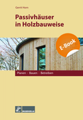 Cover: Passivh&auml;user in Holzbauweise - E-Book (PDF) - Rudolf M&uuml;ller Verlag