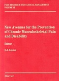Cover: New Avenues for the Prevention of Chronic Musculosketal Pain - Elsevier