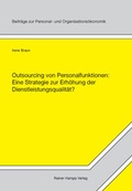 Cover: Outsourcing von Personalfunktionen - Edition Rainer Hampp