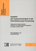 Cover: Aspekte der Zusammenarbeit in der Ostmitteleuropa-Forschung - Verlag Herder-Institut