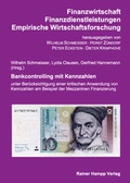 Cover: Bankcontrolling mit Kennzahlen - Edition Rainer Hampp