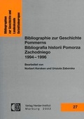 Cover: Bibliographie zur Geschichte Pommerns 1994-1996 - Verlag Herder-Institut