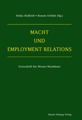 Cover: Macht und Employment Relations - Edition Rainer Hampp