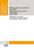 Cover: Bibliographie zur Geschichte Pommerns 1997-1998 - Verlag Herder-Institut