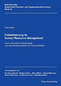 Abbildung von: Früherkennung im Human Resource Management - Edition Rainer Hampp