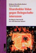 Cover: Sharholder Value gegen Belegschaftsinteressen - VSA