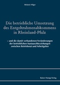 Bild: Die betriebliche Umsetzung des Entgeltrahmenabkommens in Rheinland-Pfalz - Edition Rainer Hampp