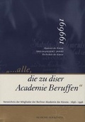 Cover: ... alle, die zu diser Academie Beruffen - Akademie der K&uuml;nste, Berlin