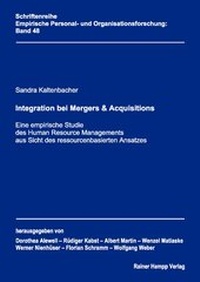 Abbildung von: Integration bei Mergers & Acquisitions - Edition Rainer Hampp