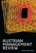 Cover: AUSTRIAN MANAGEMENT REVIEW - Edition Rainer Hampp