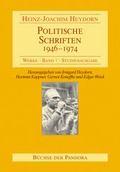Cover: Politische Schriften - 1946-1974 - B&uuml;chse d. Pandora