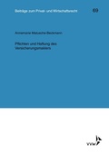 Cover: Pflichten und Haftung des Versicherungsmaklers - VVW Verlag Versicherungswirtschaft
