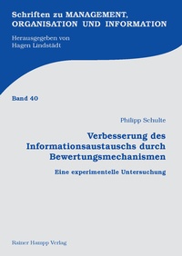 Abbildung von: Verbesserung des Informationsaustauschs durch Bewertungsmechanismen - Edition Rainer Hampp
